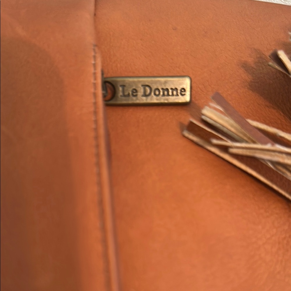Brown Leather Shoulder Bag-Never Used - Picture 3 of 7